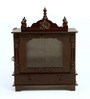 Brown Mdf Mandir With Door