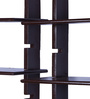 Engineered Wood Ladder Floating Wall Shelf in Brown Colour