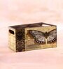 Brown Mdf Butterfly Mdf Wood Square 1 Pcs Cutlery Holder