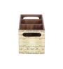 Brown Mdf Butterfly Mdf Wood Square 1 Pcs Cutlery Holder