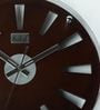 Brown Engineered Wood Analog Index Wall Clock