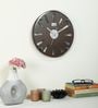 Brown Engineered Wood Analog Index Wall Clock