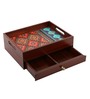 Brown Mdf Kylie 2 Compartments Cutlery Holder
