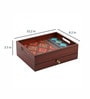 Brown Mdf Kylie 2 Compartments Cutlery Holder