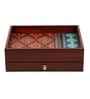 Brown Mdf Kylie 2 Compartments Cutlery Holder