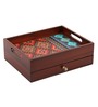 Brown Mdf Kylie 2 Compartments Cutlery Holder