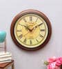 Brown Mdf Vintage Wall Clock (1 Piece)