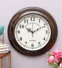 Brown Mdf Vintage Wall Clock (1 Piece)