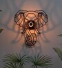 Elephant Metal Novelty Wall Light (Black)