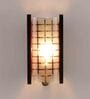Droplet Brown MDF Flush Mount Wall Light
