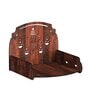 Brown MDF Wall Mounted Pooja Shelf