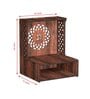 Brown MDF Wall Mounted Temple Without Door