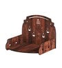 Brown MDF Wall Mounted Pooja Shelf