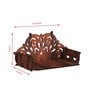 Brown MDF Wall Mounted Pooja Shelf