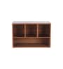 Brown Mdf Wood Rectangle 1 Pcs Cutlery Holder