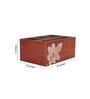 Brown Mdf Wood Rectangle 1 Pcs Cutlery Holder