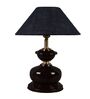 Brown Metal & Natural Fiber Blue Colour Table Lamp