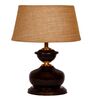 Brown Metal & Natural Fiber Brown Colour Table Lamp