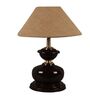 Brown Metal & Natural Fiber Brown Colour Table Lamp