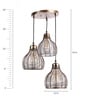 Marco Brown Metal Cluster Hanging Light