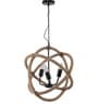 Brown Metal Candle Chandelier