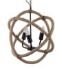 Brown Metal Candle Chandelier