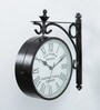 Brown Metal Edge Platform Clock