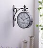 Brown Metal Edge Platform Clock