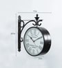Brown Metal Edge Platform Clock