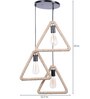 Berg Brown Natural Fiber Cluster Hanging Light