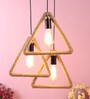 Berg Brown Natural Fiber Cluster Hanging Light