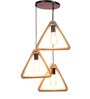 Berg Brown Natural Fiber Cluster Hanging Light