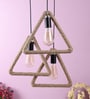 Berg Brown Natural Fiber Cluster Hanging Light