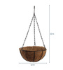 Brown Metal Hanging Basket For Indoor Or Outdoor Plant