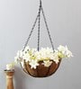 Brown Metal Hanging Basket For Indoor Or Outdoor Plant