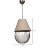 Brown Metal Single Hanging Lights