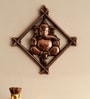 Iron Lord Ganesha Wall Art In Brown