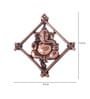 Iron Lord Ganesha Wall Art In Brown