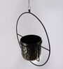 Brown Metal Hanging Planter