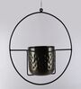 Brown Metal Hanging Planter