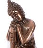 Brown Metal Resting Buddha On Knee