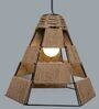 Brown Metal Single Hanging Light