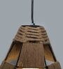 Brown Metal Single Hanging Light
