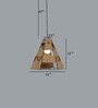 Brown Metal Single Hanging Light