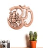 Brown Metal Wall Hanging Of Lord Ganesha With Om