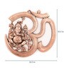 Brown Metal Wall Hanging Of Lord Ganesha With Om