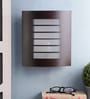 Concave Brown Metal Flush Mount Wall Light