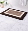 Brown Microfiber 24x16 Inches Anti-Skid Door Mat