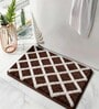 Brown Microfiber 24x16 Inches Anti-Skid Door Mat