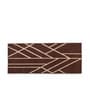 Brown Microfiber 55 x 22 Inches Machine Made Floor Runner